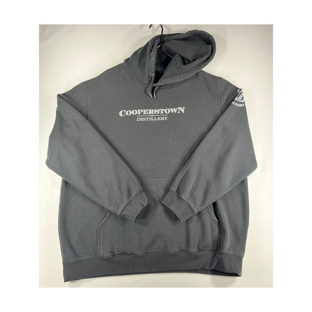 Carhartt Mens 2XL Black Loose Fit Cooperstown Distillery Hoodie K121 BLK